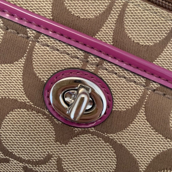 Coach wristlet with pink accents - Picture 4 of 5